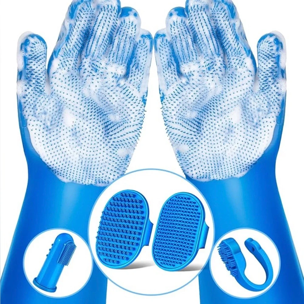 Pet Grooming Kit for Dogs,Cats and Horses | Dog Washing Gloves